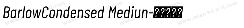 BarlowCondensed Mediun字体转换